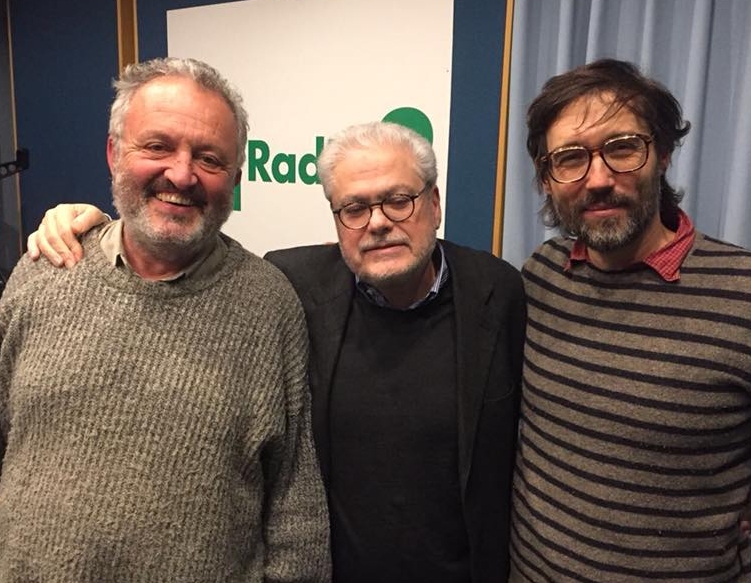 Roberto Andò tra Steve Della Casa e Dario Zonta a "Hollywood Party" Radio 3