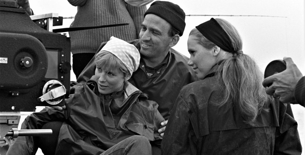 Ingmar Bergman e le attrici sul set di "Persona"