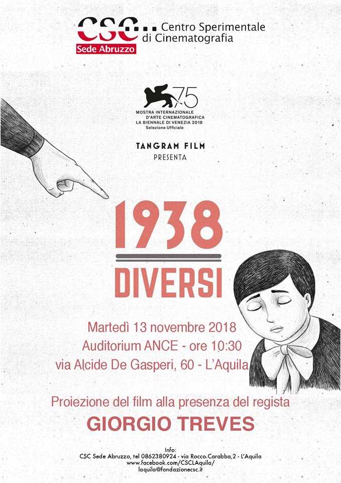 Locandina di 1938 Diversi, di Giorgio Treves