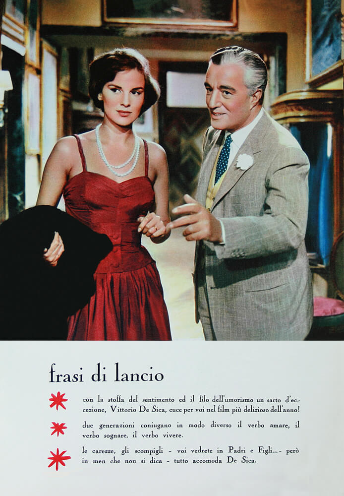 Mostra iconografica Pressbook - Padri e figli 1957
