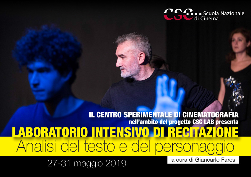 Laboratorio intensivo di recitazione "Analisi del testo e del personaggio"