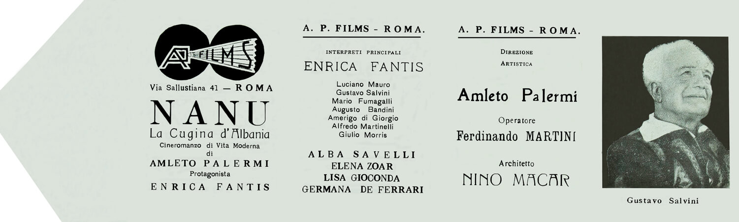 Mostra iconografica Pressbook - Nanu, la cugina d'Albania 1927