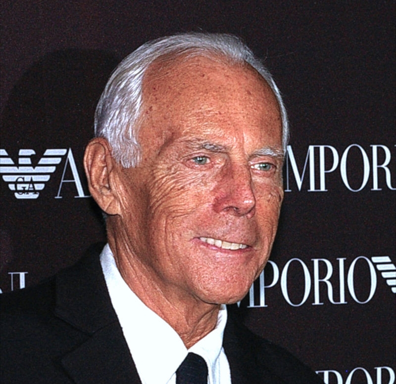 Lo stilista Giorgio Armani. Foto Creative Commons License