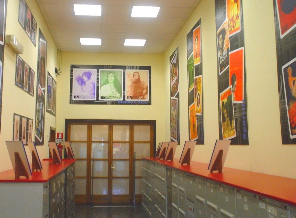 L'ingresso della Biblioteca Luigi Chiarini del CSC