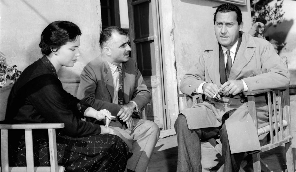Mario Monicelli e Alberto Sordi sul set