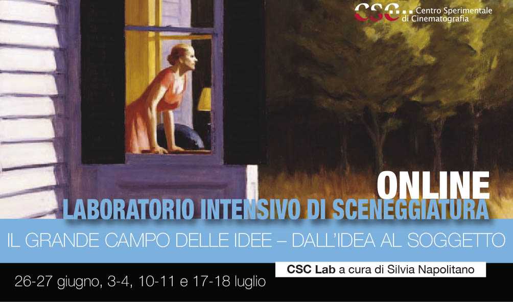 Laboratorio intensivo di sceneggiatura "Il grande campo delle idee – Dall'idea al soggetto" a cura di Silvia Napolitano, 2020