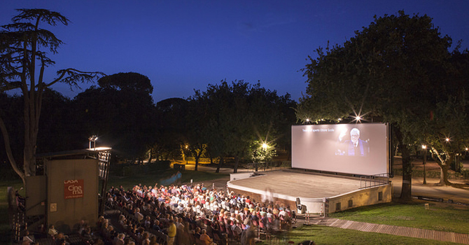 L'arena Ettore Scola della Casa del cinema di Roma