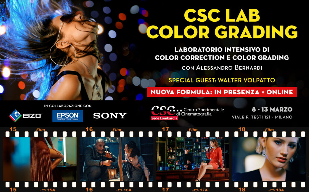 Laboratorio intensivo di color correction e color grading (8-13 marzo 2021)