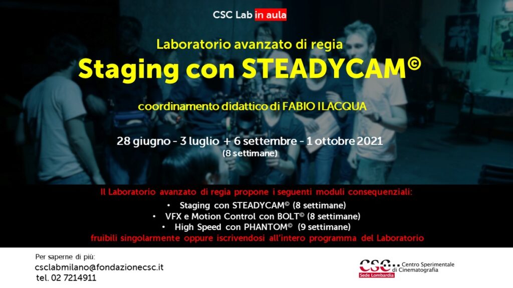 Laboratorio avanzato di regia, Sede Lombardia 2021