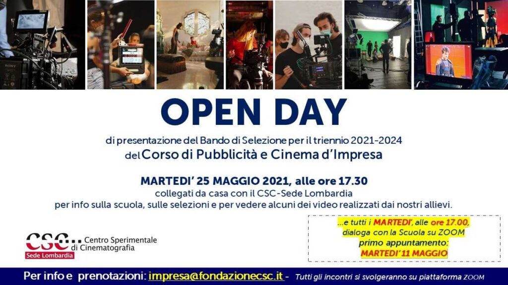 Open Day Sede Lombardia 2021