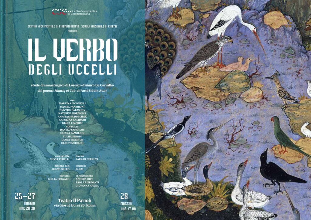 LOCANDINA SPETTACOLO VERBO UCCELLI