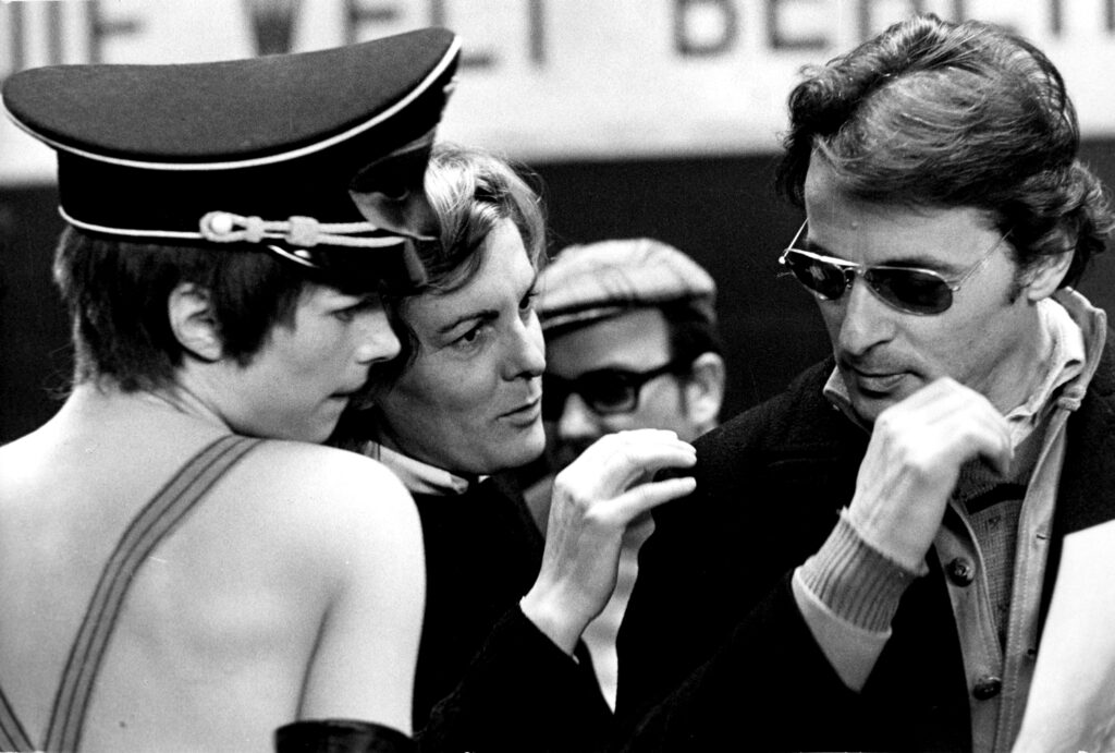 Sul set di "Portiere di notte. Foto Mario Tursi. Archivio Fotografico CSC - Cineteca Nazionale"