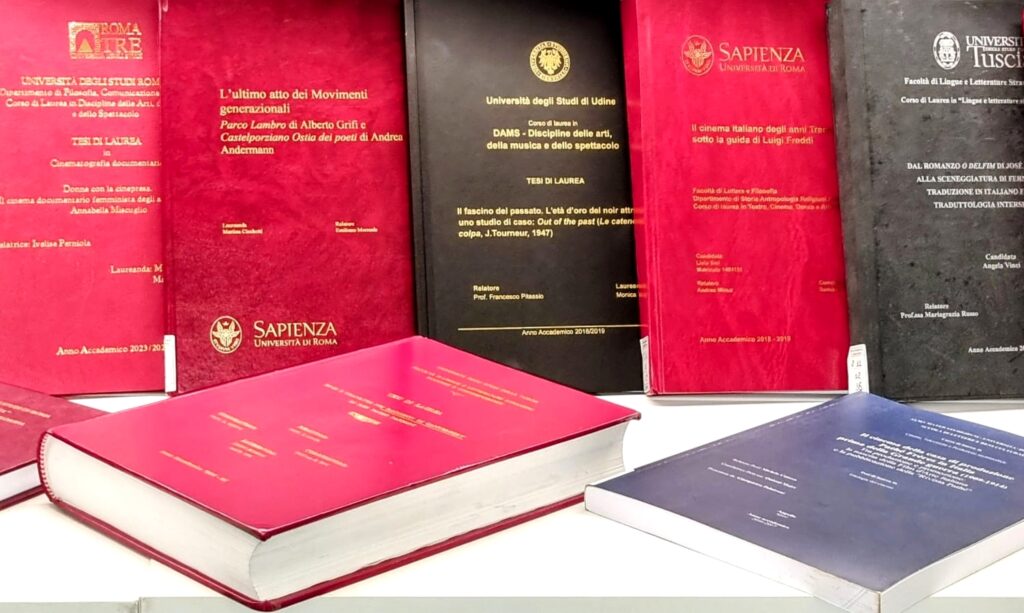 Biblioteca Luigi Chiarini, sezione tesi universitarie